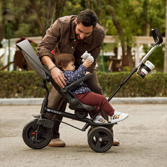 Kinderkraft Aston 2 Plus Wandelbar mit Elterngriff Grau