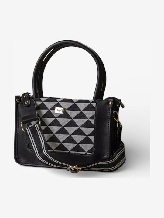 Stoff Damen Handtasche Silber