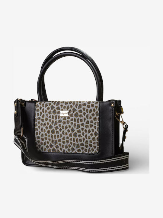 Stoff Damen Handtasche Silber