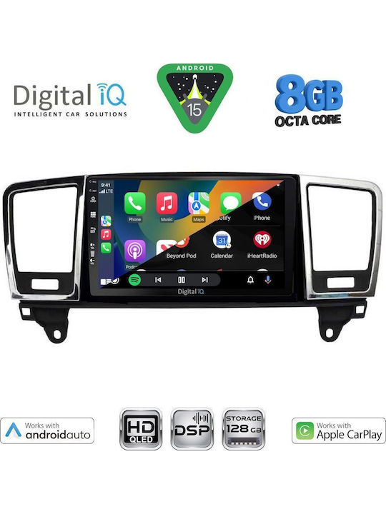 Digital IQ Car Audio System for Mercedes-Benz ML / GL Class 2011-2019 (Bluetooth/USB/WiFi/GPS/Apple CarPlay/Android Auto) with 9" Touch Screen