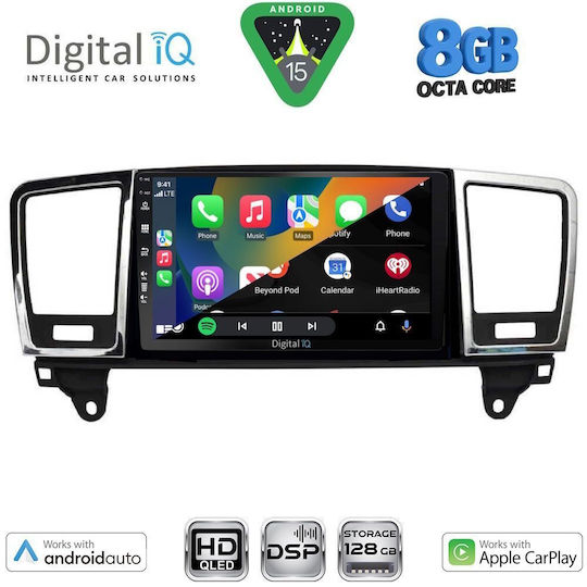 Digital IQ Ηχοσύστημα Αυτοκινήτου για Mercedes-Benz ML / GL Class 2011-2019 (Bluetooth/USB/WiFi/GPS/Apple-Carplay/Android-Auto) με Οθόνη Αφής 9"