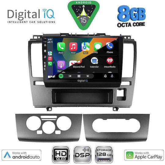 Digital IQ Car Audio System for Nissan Tiida 2004-2013 Bluetooth USB WiFi GPS Apple CarPlay Android Auto with 9" Touch Screen