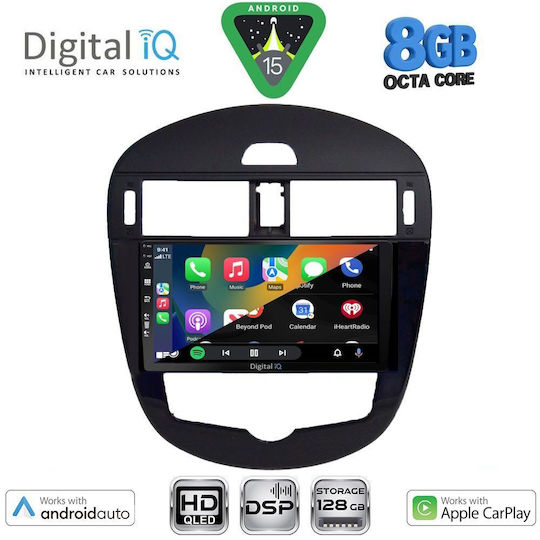 Digital IQ Car Audio System for Nissan Pulsar 2014-2020 with Clima (Bluetooth/USB/WiFi/GPS/Apple CarPlay/Android Auto) with 9" Touch Screen