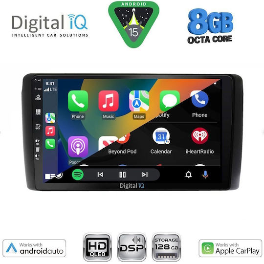 Digital IQ Ηχοσύστημα Αυτοκινήτου για Nissan Leaf 2009-2017 (Bluetooth/USB/WiFi/GPS/Apple-Carplay/Android-Auto) με Οθόνη Αφής 9"