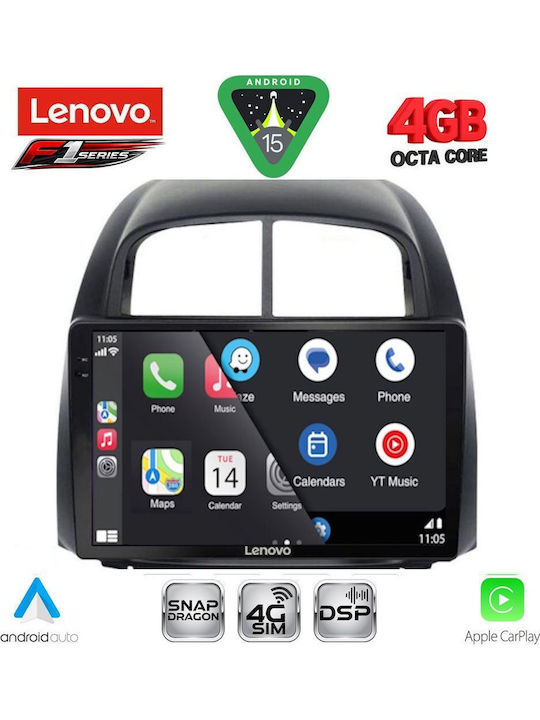Lenovo Car Audio System for Daihatsu Sirion 2006-2012 Bluetooth USB WiFi GPS Apple CarPlay Android Auto with 10" Touch Screen
