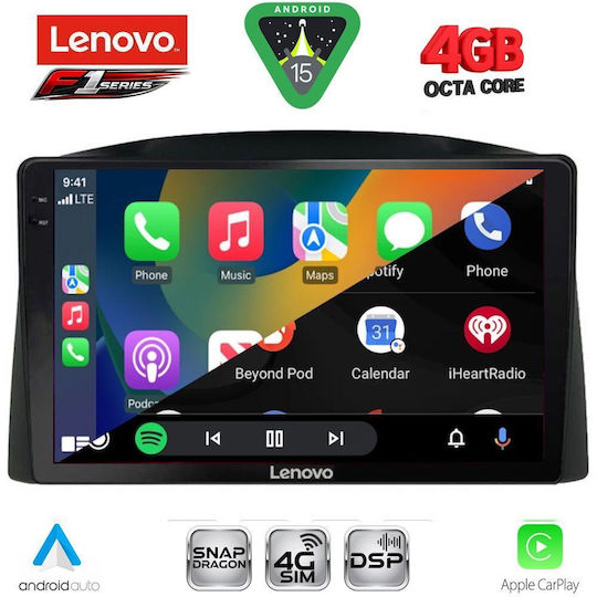 Lenovo Car Audio System for Jeep Grand Cherokee 2005-2007 (Bluetooth/USB/WiFi/GPS/Apple CarPlay/Android Auto) with 10" Touch Screen