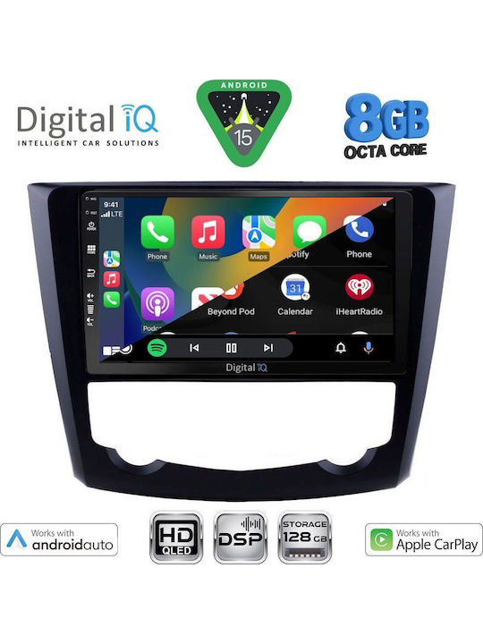 Digital IQ Car Audio System for Renault Kadjar 2015-2022 Bluetooth USB WiFi GPS Apple CarPlay Android Auto with 9" Touch Screen