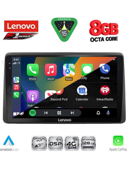Lenovo Car Audio System for Nissan Navara 1998-2004 Bluetooth USB WiFi GPS Apple CarPlay Android Auto with 10" Touch Screen