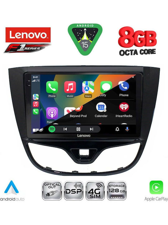 Lenovo Car Audio System for Opel Karl 2014-2019 Bluetooth USB WiFi GPS Apple CarPlay Android Auto with 10" Touch Screen