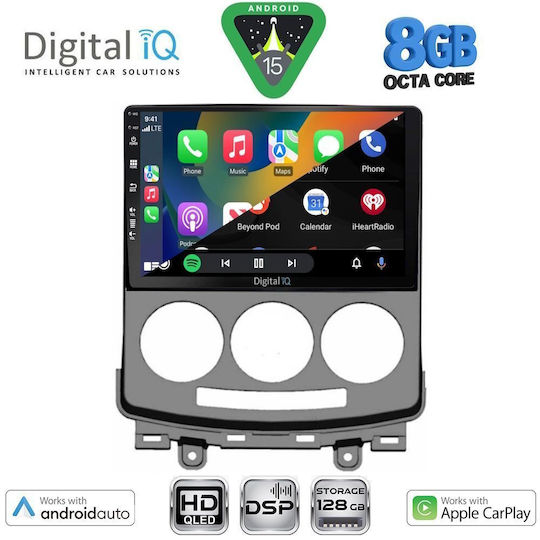 Digital IQ Ηχοσύστημα Αυτοκινήτου για Mazda 5 2004-2010 (Bluetooth/USB/WiFi/GPS/Apple-Carplay/Android-Auto) με Οθόνη Αφής 9"