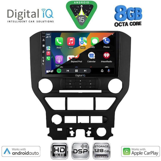 Digital IQ Car Audio System for Ford Mustang 2015-2020 with Touch Screen 9"