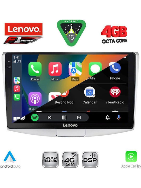 Lenovo Car Audio System for Volkswagen Passat 2010-2015 (Bluetooth/USB/WiFi/GPS/Apple CarPlay/Android Auto) with 10" Touch Screen