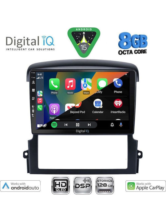 Digital IQ Car Audio System for Kia Sorento 2006-2009 (Bluetooth/USB/WiFi/GPS/Apple CarPlay/Android Auto) with 9" Touch Screen