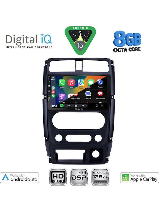Digital IQ Car Audio System for Suzuki Jimny 2007-2017 Bluetooth USB WiFi GPS Apple CarPlay Android Auto with 9" Touch Screen