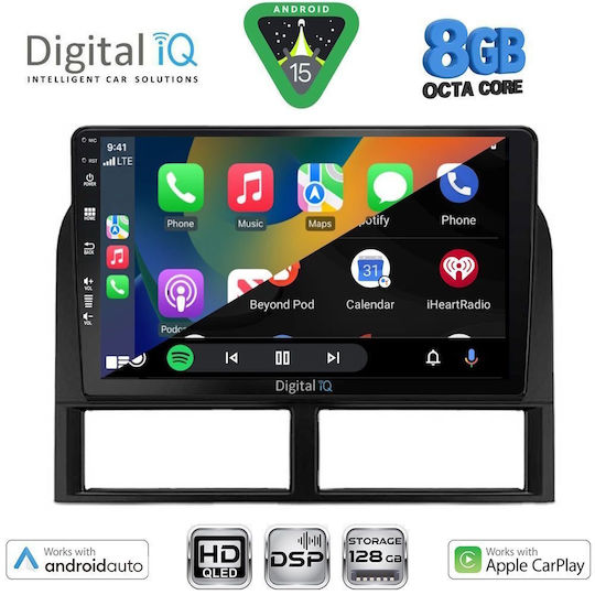 Digital IQ Ηχοσύστημα Αυτοκινήτου για Jeep Grand Cherokee 1999-2004 (Bluetooth/USB/WiFi/GPS/Apple-Carplay/Android-Auto) με Οθόνη Αφής 9"