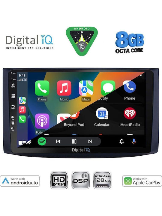 Digital IQ Car Audio System for Chevrolet Aveo 2006-2010 (Bluetooth/USB/WiFi/GPS/Apple CarPlay/Android Auto) with 9" Touch Screen
