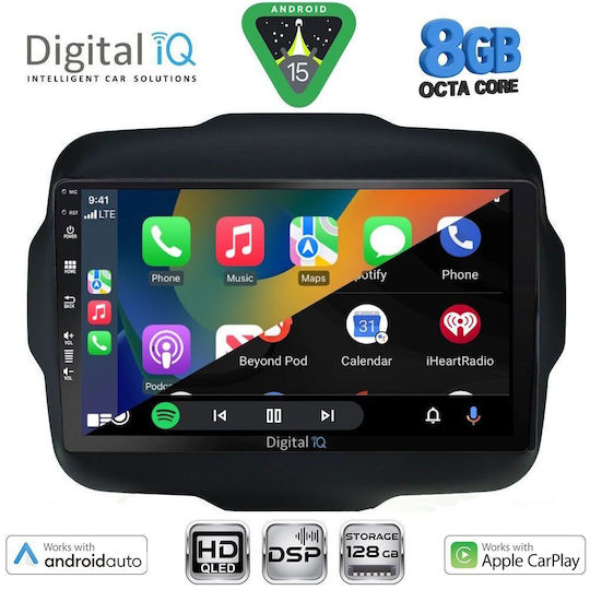 Digital IQ Car Audio System for Jeep Renegade 2014+ with Touch Screen 9" Digital IQ BXF 7290 CPAA