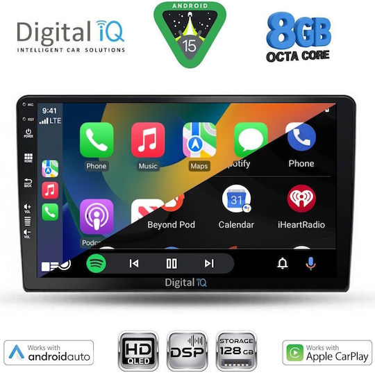 Digital IQ Ηχοσύστημα Αυτοκινήτου για Kia Ceed 2009-2012 (Bluetooth/USB/WiFi/GPS/Apple-Carplay/Android-Auto) με Οθόνη Αφής 9"