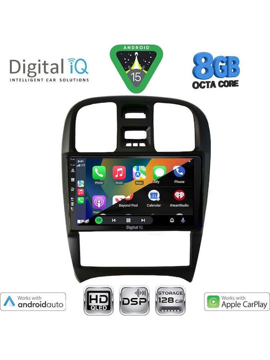 Digital IQ Car Audio System for Hyundai Sonata 2000-2006 Bluetooth USB WiFi GPS Apple CarPlay Android Auto with 9" Touch Screen