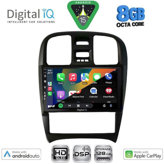Digital IQ Ηχοσύστημα Αυτοκινήτου για Hyundai Sonata 2000-2006 (Bluetooth/USB/WiFi/GPS/Apple-Carplay/Android-Auto) με Οθόνη Αφής 9"