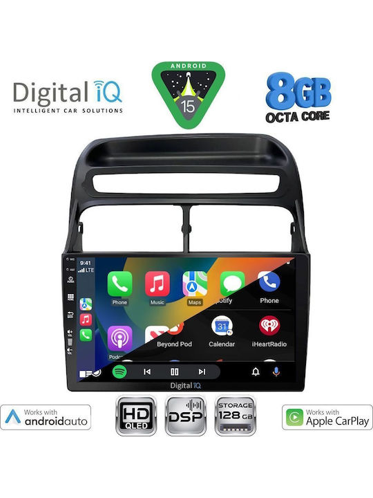 Digital IQ Car Audio System for Fiat Linea 2007-2011 Bluetooth USB WiFi GPS Apple CarPlay Android Auto with 9" Touch Screen