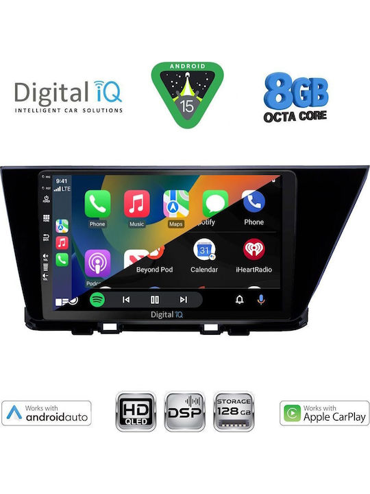 Digital IQ Car Audio System for Kia Niro 2017-2021 (Bluetooth/USB/WiFi/GPS/Apple CarPlay/Android Auto) with 9" Touch Screen