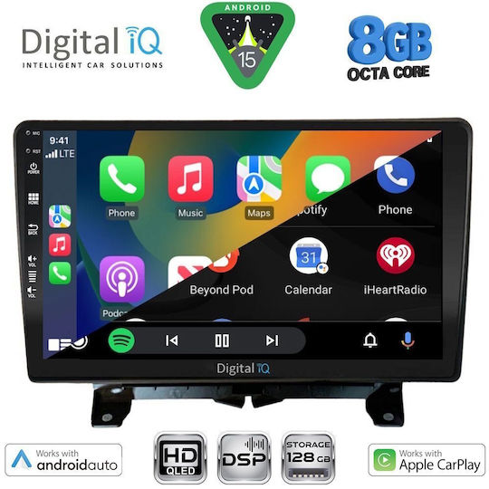 Digital IQ Ηχοσύστημα Αυτοκινήτου για Land Rover Discovery / Range Rover Sport 2004-2009 (Bluetooth/USB/WiFi/GPS/Apple-Carplay/Android-Auto) με Οθόνη Αφής 9"