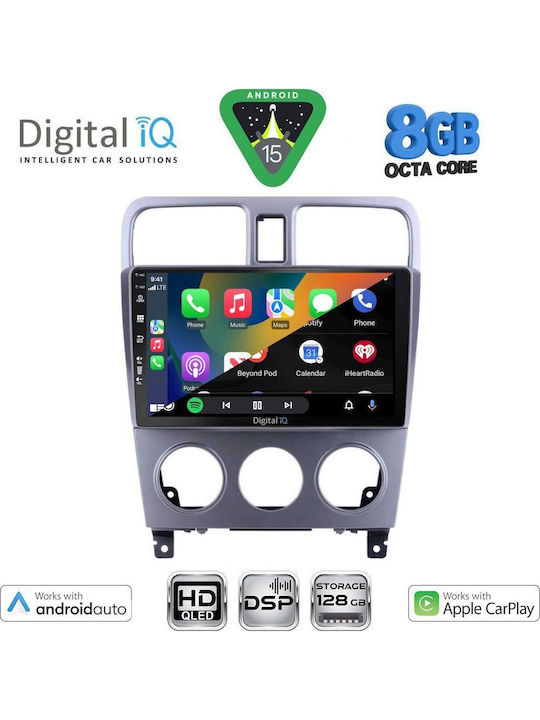 Digital IQ Car Audio System for Subaru Forester 2002-2008 Bluetooth USB WiFi GPS Apple CarPlay Android Auto with 9" Touch Screen