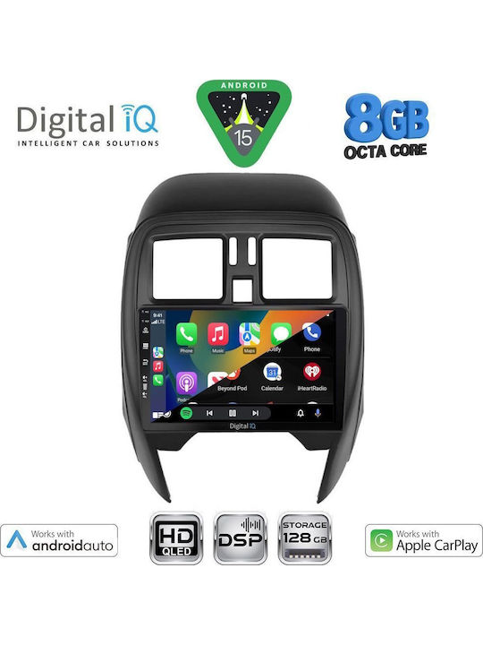 Digital IQ Auto-Audiosystem Für Nissan Micra 2014-2017 Mit Touchscreen 9 Zoll