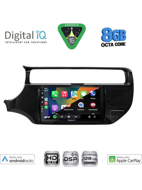 Digital IQ Car Audio System for Kia Rio 2015-2018 Bluetooth USB WiFi GPS Apple CarPlay Android Auto with 9" Touch Screen