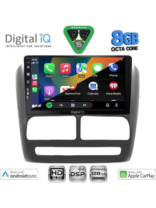 Digital IQ Car Audio System for Fiat Doblo 2010-2015 Bluetooth USB WiFi GPS Apple CarPlay Android Auto with 9" Touch Screen