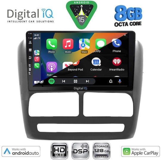 Digital IQ Car Audio System for Fiat Doblo 2010-2015 Bluetooth USB WiFi GPS Apple CarPlay Android Auto with 9" Touch Screen