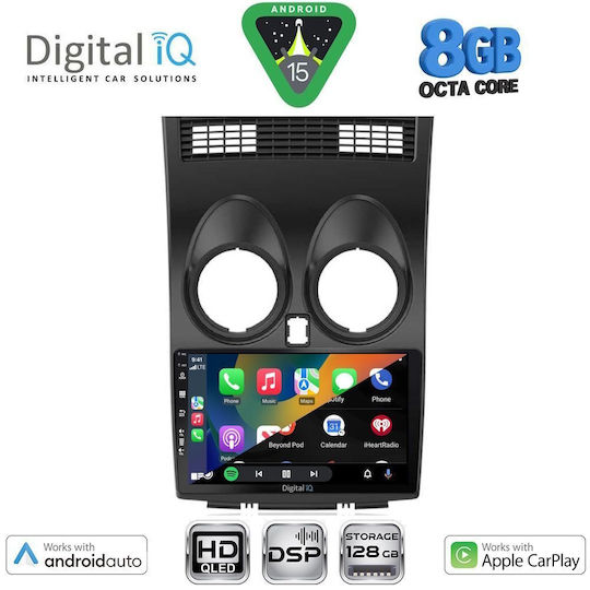 Digital IQ Car Audio System for Nissan Qashqai 2007-2014 Bluetooth USB WiFi GPS Apple CarPlay Android Auto with 9" Touch Screen