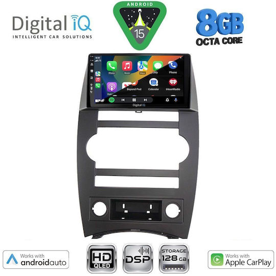 Digital IQ Car Audio System for Jeep Commander 2007-2009 (Bluetooth/USB/WiFi/GPS/Apple CarPlay/Android Auto) with 9" Touch Screen