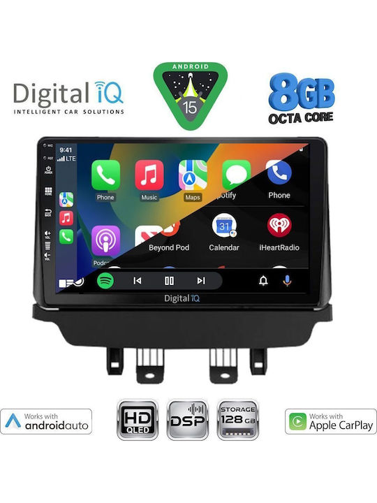 Digital IQ Car Audio System for Mazda 2 2014-2023 Bluetooth USB WiFi GPS Apple CarPlay Android Auto with 9" Touch Screen