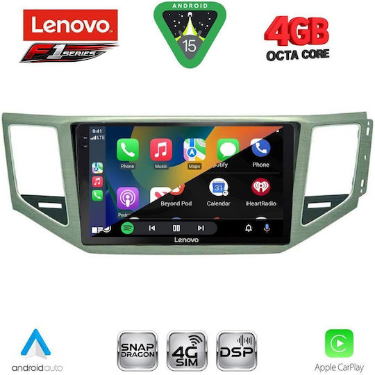 Lenovo Ηχοσύστημα Αυτοκινήτου για Mercedes-Benz SL Volkswagen Golf Sportsvan 2014-2021 (Bluetooth/USB/WiFi/GPS/Apple-Carplay/Android-Auto) με Οθόνη Αφής 10"