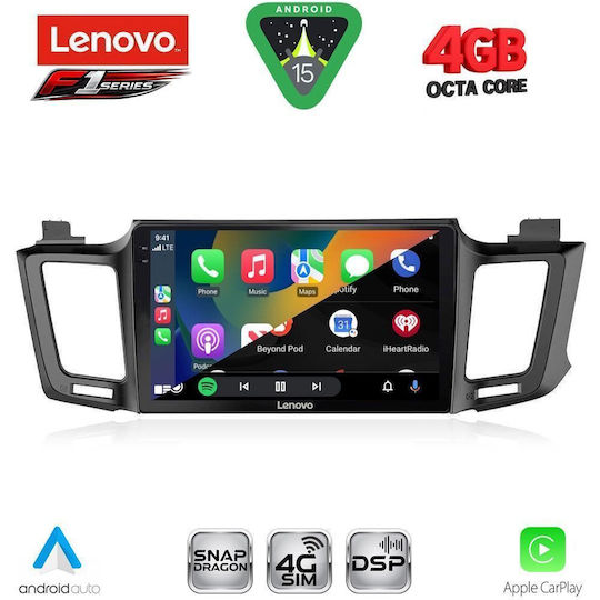 Lenovo Ηχοσύστημα Αυτοκινήτου για Toyota RAV 4 2013-2019 (Bluetooth/USB/WiFi/GPS/Apple-Carplay/Android-Auto) με Οθόνη Αφής 10"