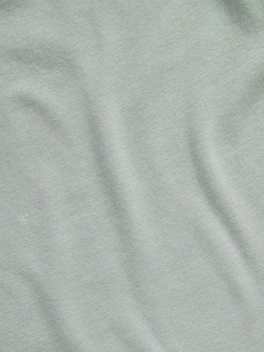 Bluză Pentru Copii Cu Mâneci Scurte Verde Sage