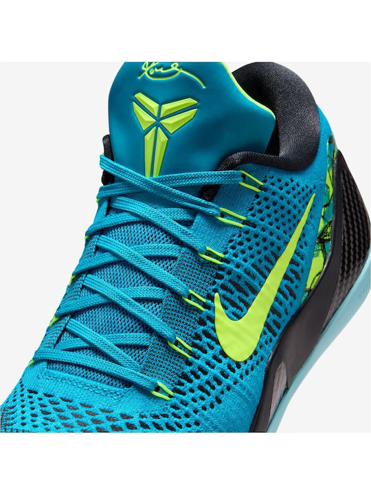 Kobe 9 Elite Low Protro "Perspective" Low Basketball Shoes Neo Turquoise / Volt
