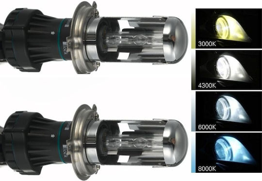 Lămpi Auto H4 Xenon 8000K Alb Rece 12V 35W 2 Buc