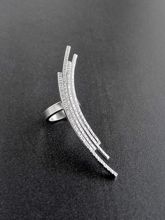 Earrings Ear Cuff Bow Right Ear Handmade Silver 925