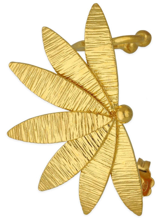 Σκουλαρίκι Ear Cuff Μαργαρίτα Δεξί Αυτί Χειροποίητο Ασήμι 925