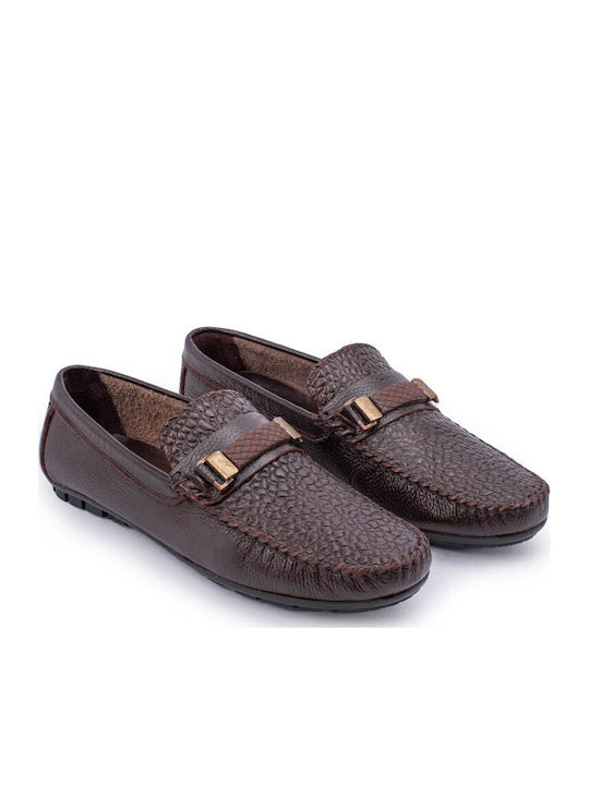 Mocasini Bărbătești Din Piele Maro