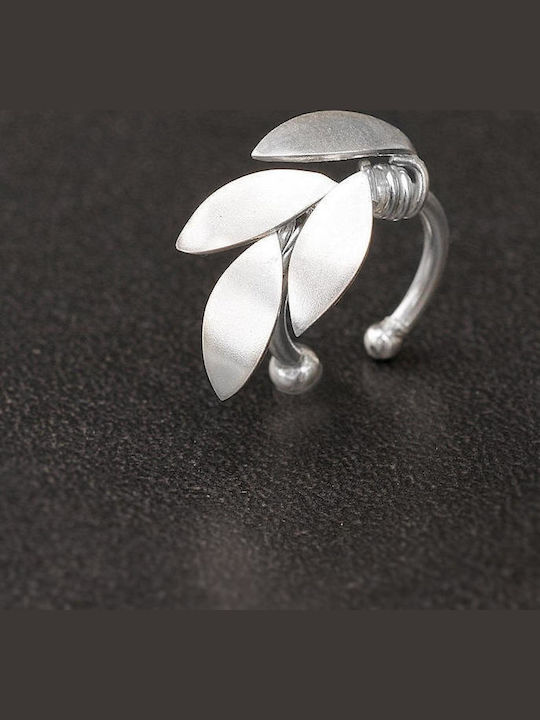 Ohrring Ear Cuff Kleine Oliveblatt Handgefertigt Silber 925