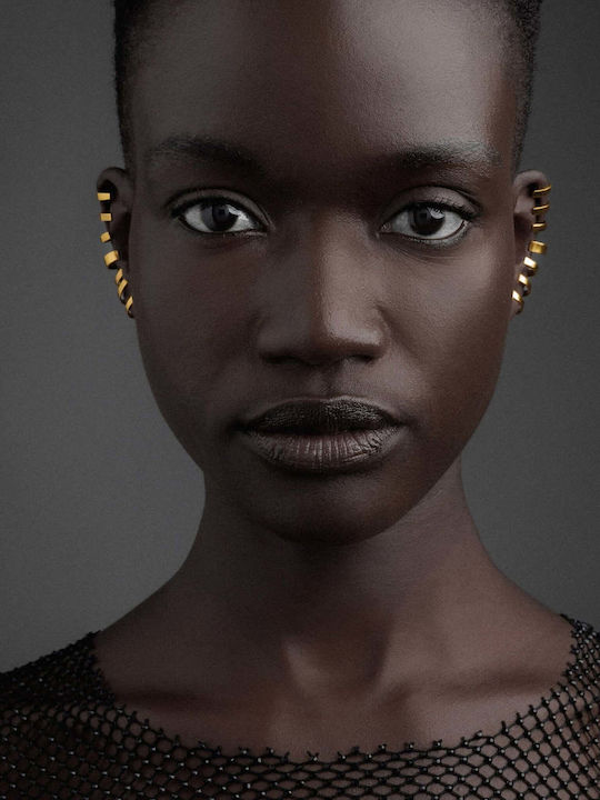 Σκουλαρίκι Ear Cuff Κρίκοι Χειροποίητο Ασήμι 925