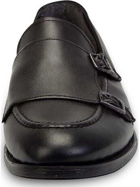 Leder Herren Mokassins in Schwarz Farbe