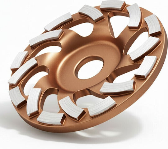 Segmented Diamond Disc Concrete Grinding Zola 125 Mm Universal Arbor 22.2 Mm 5 Mm Diamond Layer Bronze