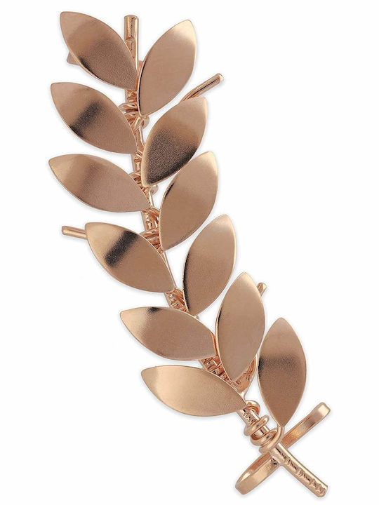 Σκουλαρίκι Ear Cuff Φύλλα Ελιάς Αριστερό Αυτί Χειροποίητο Επιχρυσωμένο Ασήμι 925