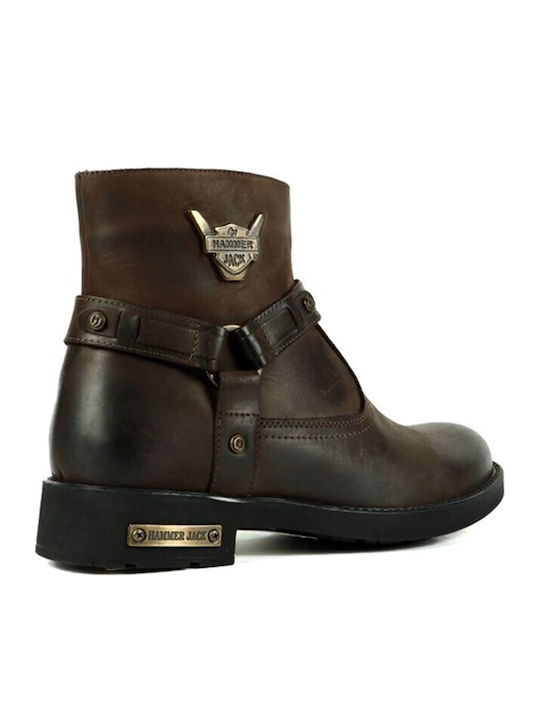 Leder Braune Herrenstiefel
