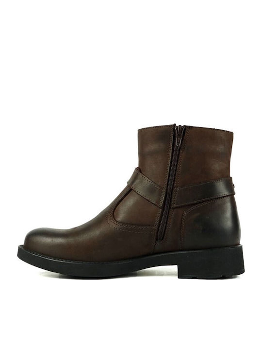 Leder Braune Herrenstiefel